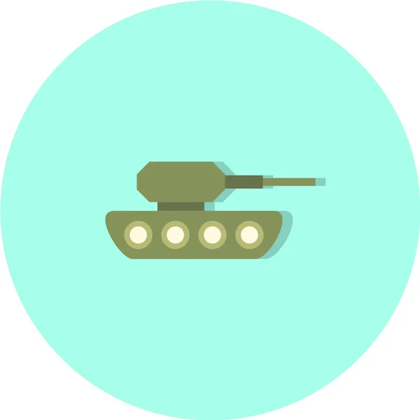 Vektor Illustration Panzer Symbol Kriegskonzept — Stockvektor