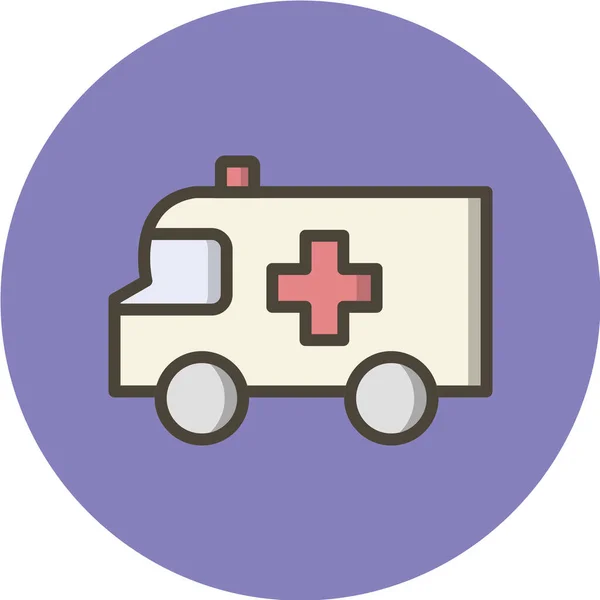 Icono Ambulancia Ilustración Vectorial — Archivo Imágenes Vectoriales