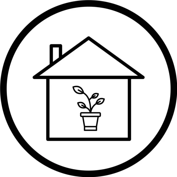 House Web Icon Vector Illustration — Stock Vector