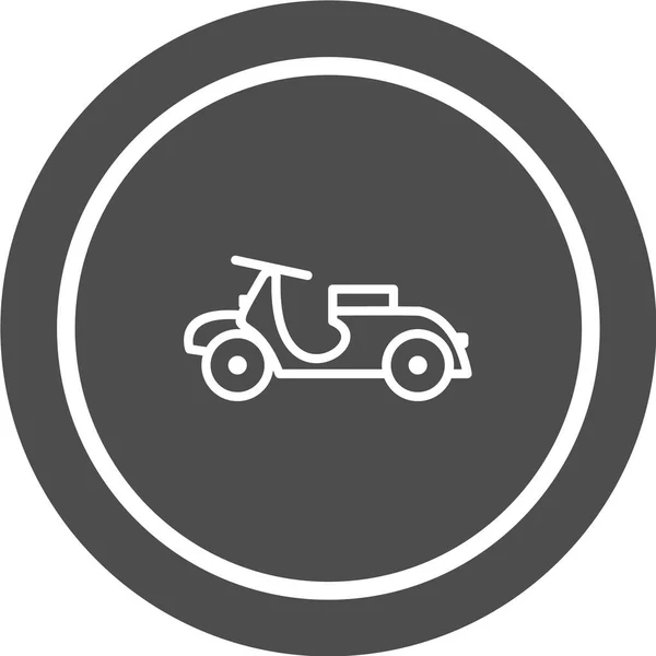 Motorfiets Vector Pictogram Scooterteken Sportsymbool — Stockvector