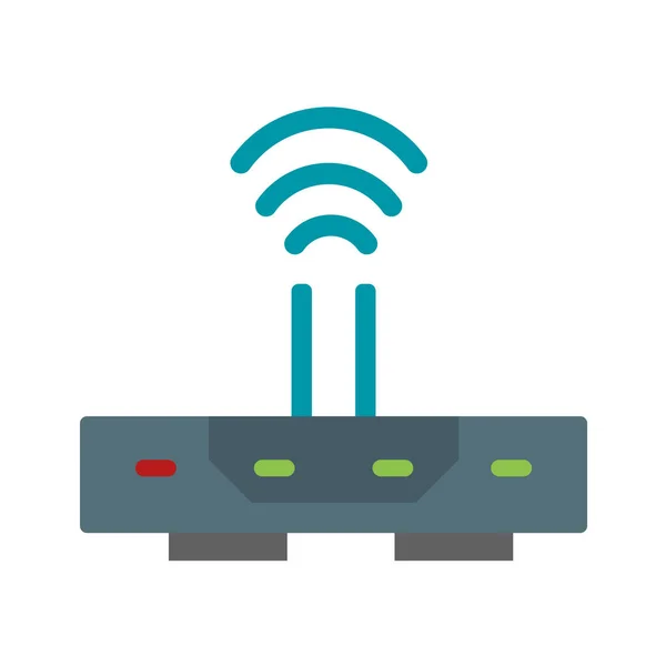 Значок Беспроводного Маршрутизатора Векторная Иллюстрация — стоковый вектор