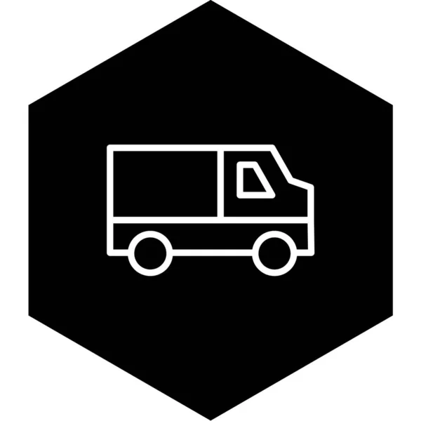 Lkw Ikone Vektor Illustration — Stockvektor