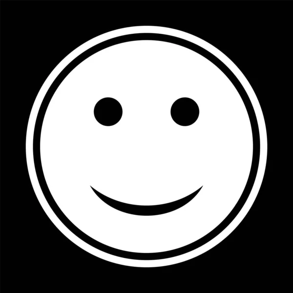 Happy Emoji Icon Trendy Style Isolated Background — Stock Vector
