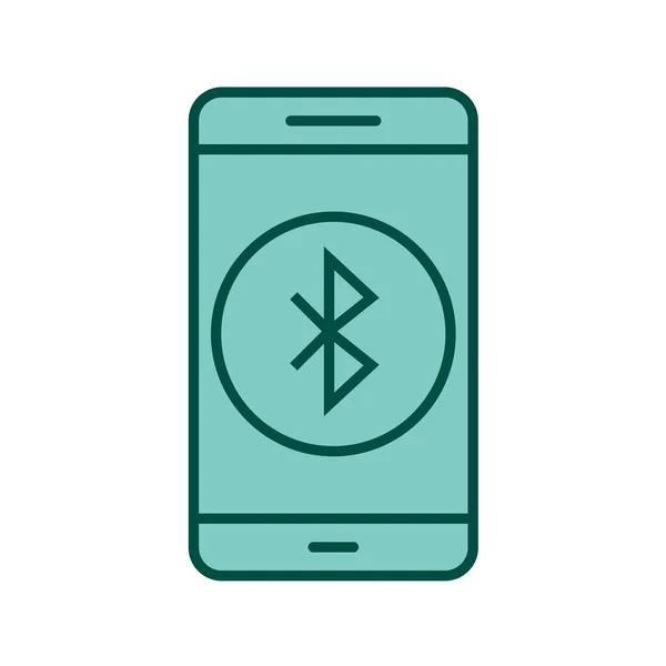 Иконка Мобильного Приложения Bluetooth Современном Стиле Изолированный Фон — стоковый вектор
