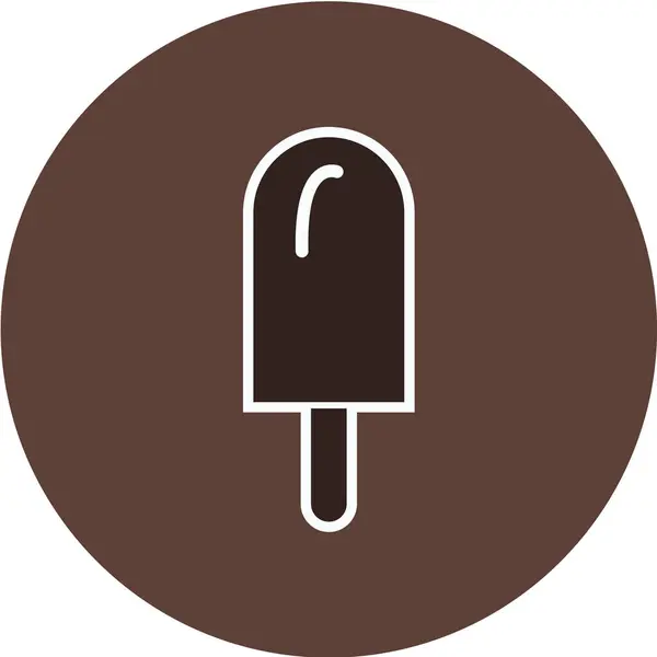 Іконка Морозива Білому Тлі — стоковий вектор