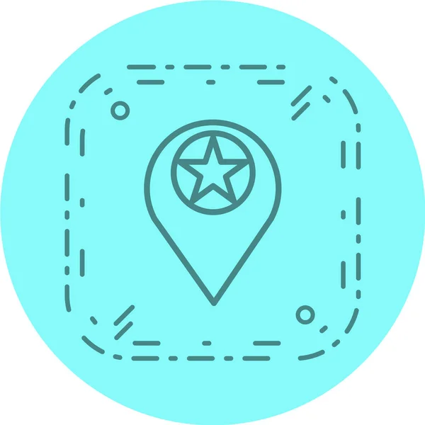 Map Pointer Vector Icon — Stock Vector