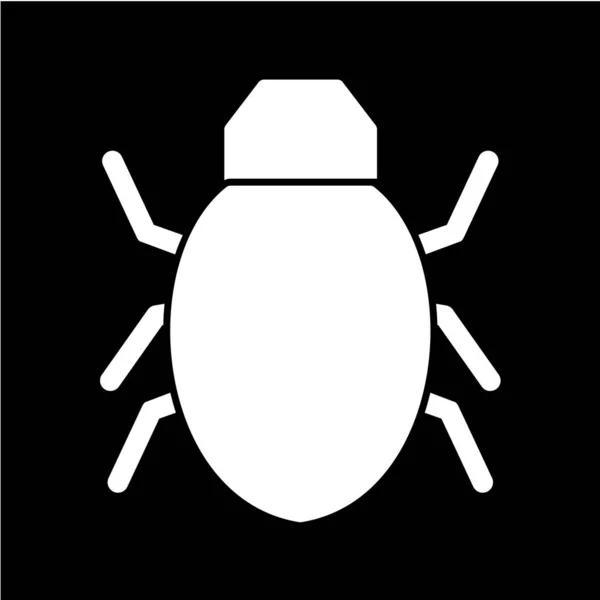 Ícone Bug Ilustração Vetorial — Vetor de Stock