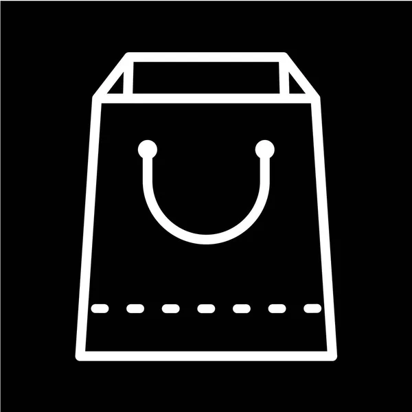 Icono Bolsa Compras Vector Ilustración — Archivo Imágenes Vectoriales