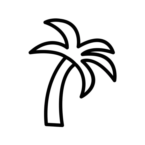 Vector Illustration Tropical Island Icon — Stock Vector