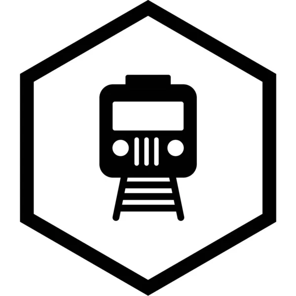 Tren Simgesi Vektör Illüstrasyonu — Stok Vektör
