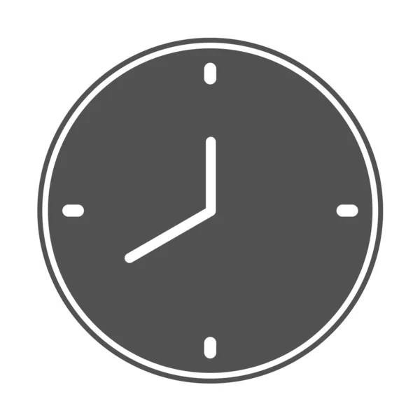 Icône Horloge Illustration Vectorielle — Image vectorielle