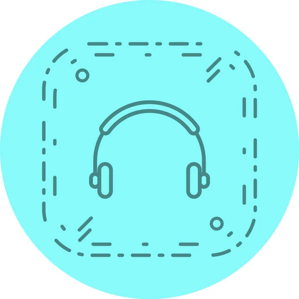 流行风格的耳机独立背景音乐 — 图库矢量图片