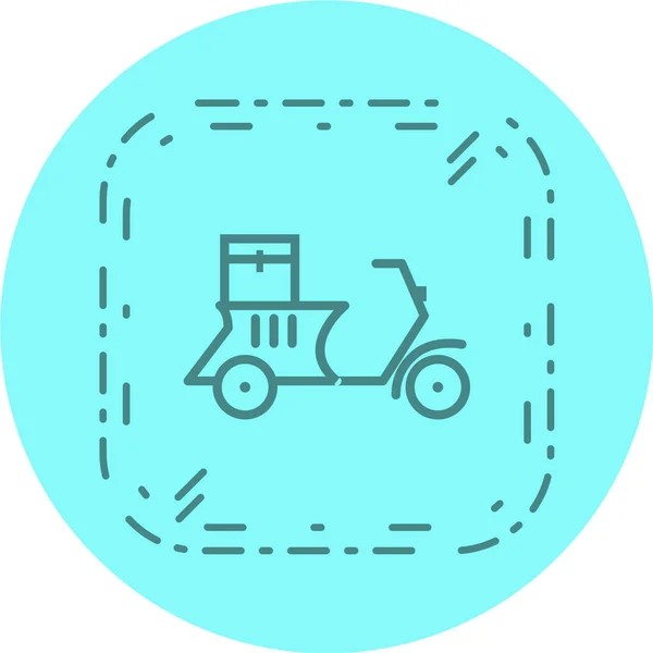 Ilustración Vectorial Icono Del Scooter — Vector de stock