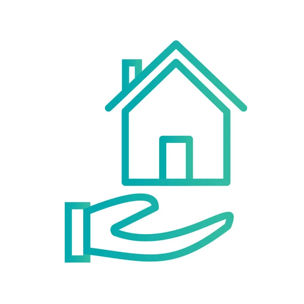 Immobilien Symbol Vektor Illustration — Stockvektor