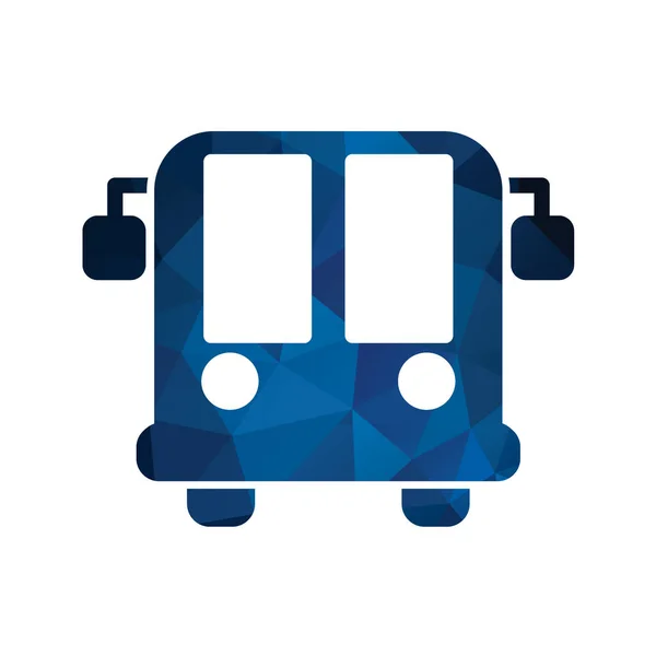 Значок Автобуса Стиль Плоского Дизайну Eps — стоковий вектор