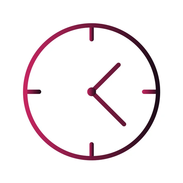 Icono Del Reloj Diseño Plano — Vector de stock