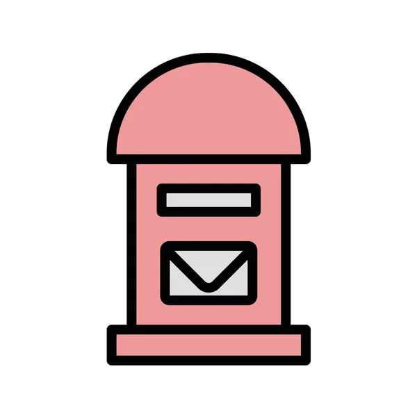 Mail Box Icon Vector Illustration — Stock Vector