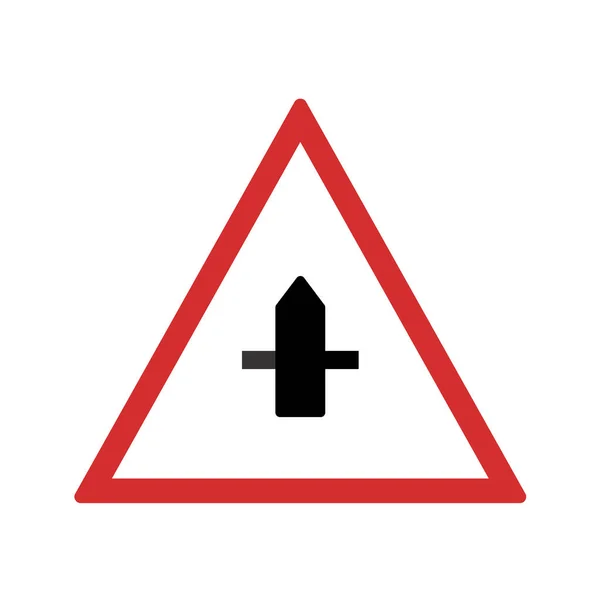 Icône Signalisation Routière Illustration Vectorielle — Image vectorielle