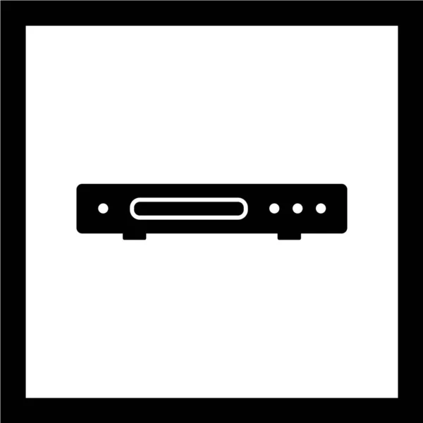 Dvd Player Vector Illustration Simple Icon — 스톡 벡터