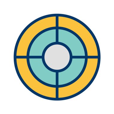 hedef simge, vektör illüstrasyonu