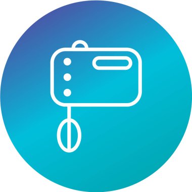 vektör illüstrasyonu, karıştırıcının basit simgesi 