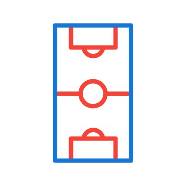 Futbol Sahası Simgesi Moda Tarzı İzole Arkaplan