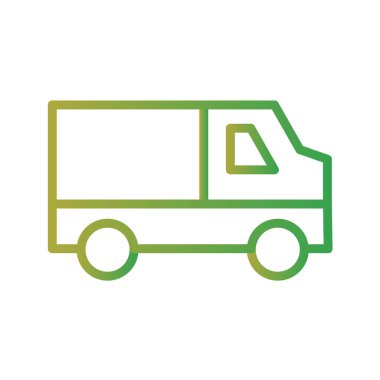 Kamyon simgesi beyaz arkaplanda izole edildi. ulaşım sembolü vektör çizimi. 