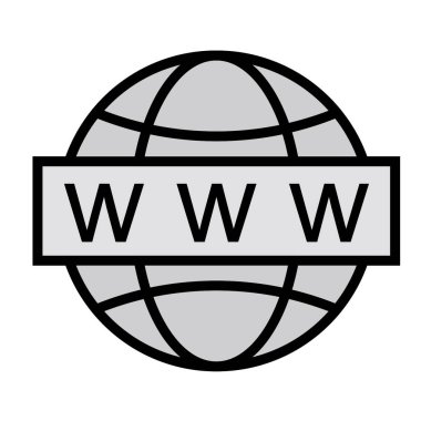 Web simgesi, vektör illüstrasyonu