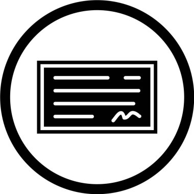 belge simgesi vektör illüstrasyonu