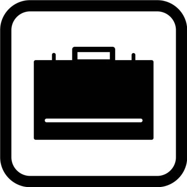 evrak çantası simgesi, vektör illüstrasyonu