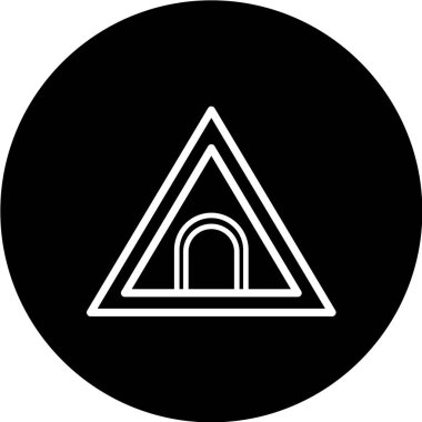 Yol simgesi, vektör illüstrasyonu