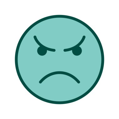 Öfkeli Duygusal Simge Moda Tarzı İzole Arkaplan