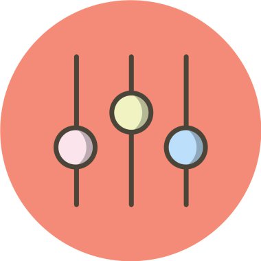 müzik düz vektör simgesi