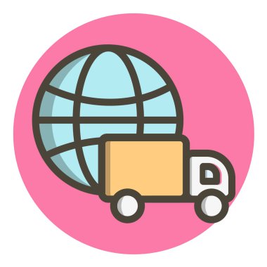 dağıtım hattı vektör simgesi