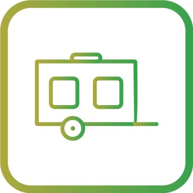 Modern b 'nin vektör illüstrasyonunda simge ambulansı yok