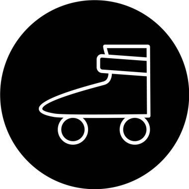 Bir paten simgesinin vektör çizimi