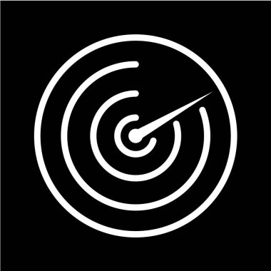 hedef simge, vektör illüstrasyonu