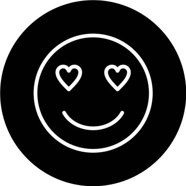 Gülümseme simgesi, vektör illüstrasyonu