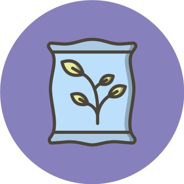 gübre ağ ikonu vektör illüstrasyonu 