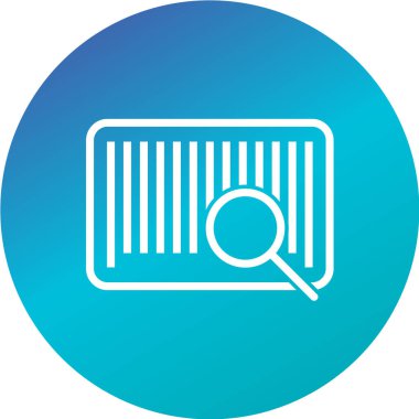 barkod web simgesi, vektör illüstrasyonu