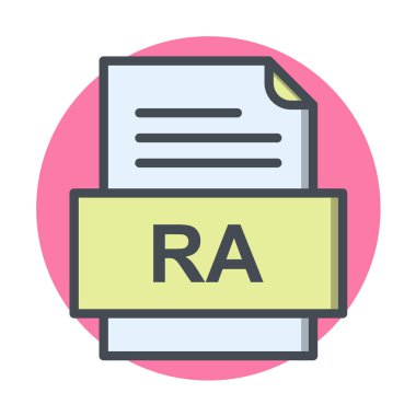 dosya biçimi simgesi, vektör illüstrasyonu