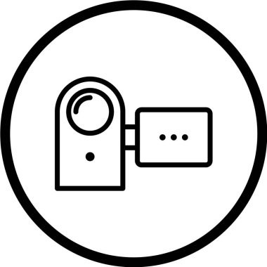 kamera vektör illüstrasyonu, basit simge