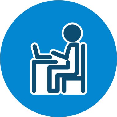 İş adamı siluetinin vektör illüstrasyonu