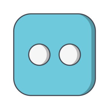 Kawaii yüz ikonu. Web için üzgün ifade vektör simgelerinin karikatür çizimi