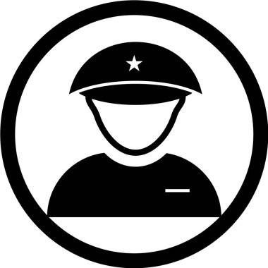 Bir polisin vektör çizimi