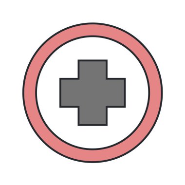 Yol simgesi, vektör illüstrasyonu