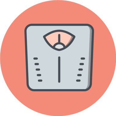 vektör illüstrasyonu, basit simge ağırlık ölçeği