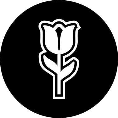  Lale Simgesi Moda Biçiminde İzole Arkaplan