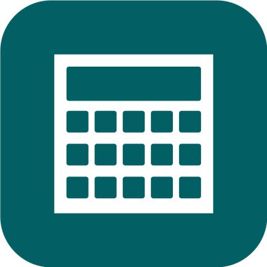 hesap makinesi simgesi tasarımı, vektör illüstrasyonu