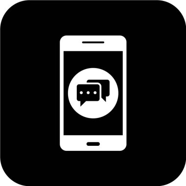 minimalist vektör illüstrasyonu, uygulama simgesi